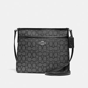 FILE CROSSBODY IN SIGNATURE JACQUARD